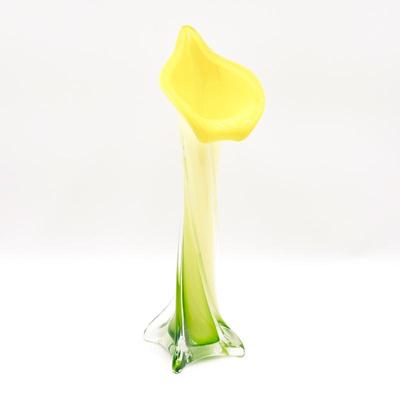 Sale Photo Thumbnail #148: Vintage Murano-Style Calla Lily Glass Vase