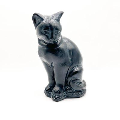 Sale Photo Thumbnail #111: Concrete Cast and Painted Cat Statue
