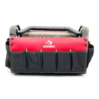 Sale Photo Thumbnail #138: Husky 17" Open Tool Tote Bag with Multiple Pockets