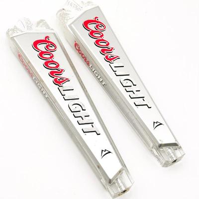 Sale Photo Thumbnail #193: Pair of Coors Light “Cold As the Rocky Mountains” Tap Handles