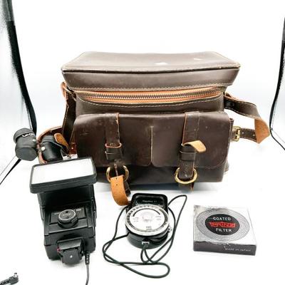 Sale Photo Thumbnail #110: Camera Accessories Lot w/ Bag