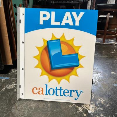 Sale Photo Thumbnail #253: California Lottery Advertising Sign