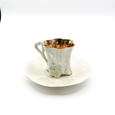 Sale Photo Thumbnail #153: Victorian-Style Mustache Cup and Saucer