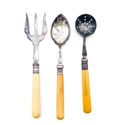 Sale Photo Thumbnail #251: Vintage Silver-Plated Serving Utensils
