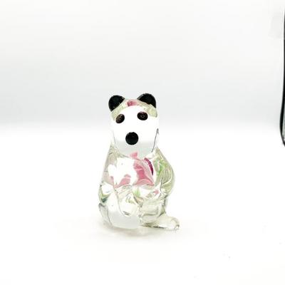 Sale Photo Thumbnail #165: Vintage Murano Style Glass Panda Paperweight