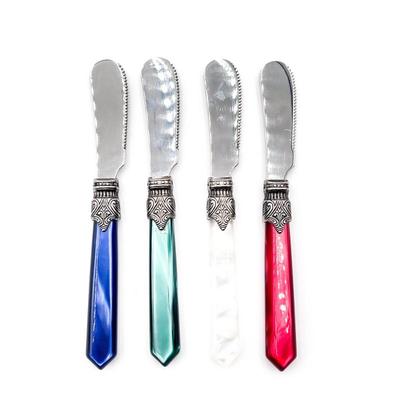 Sale Photo Thumbnail #246: Set of 4 INOX Iridescent Handle Butter Knives