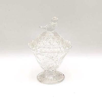 Sale Photo Thumbnail #243: Hofbauer Byrdes Collection Lead Crystal Lidded Trinket Dish