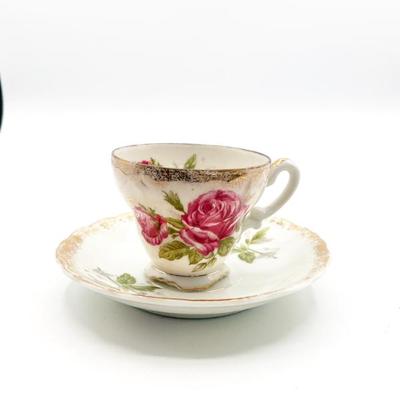 Sale Photo Thumbnail #147: Victorian-Style “Orleans Rose” Teacup & Saucer