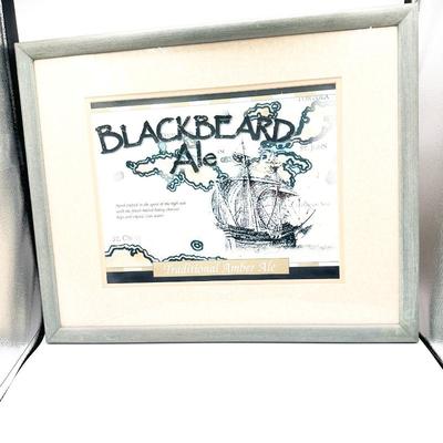Sale Photo Thumbnail #252: Framed Blackbeard Ale Poster