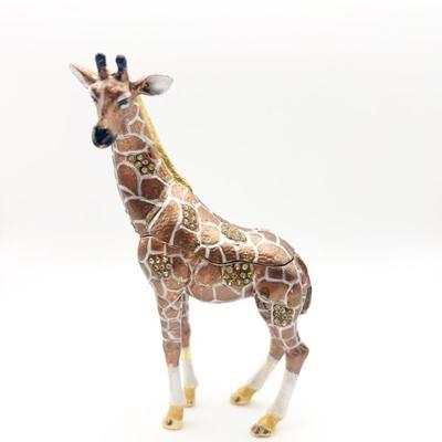 Sale Photo Thumbnail #135: Jeweled & Enameled Giraffe Trinket Box