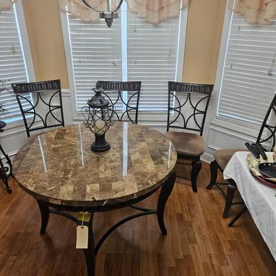 Natural stone Table w/4 chairs