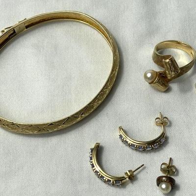 14k Ring & 10k Bracelet 