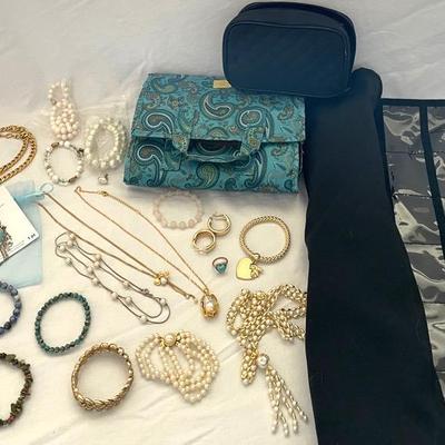 Variety Of Costume Jewelry & Jewelry Cases
