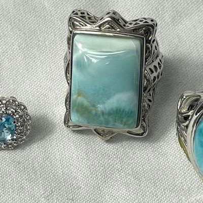 Sterling Silver Rings & Gem Earrings