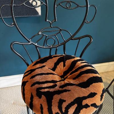 Pair of abstract chairs inspired by Dali