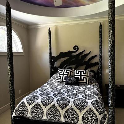 Custom Designer Metal Bed.  One of a kind.