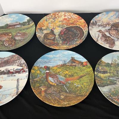 Bradford exchange Upland Birds of North America plate collection, limited edition
