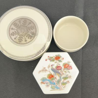 Wedgwood Kutani Crane Trinket Box & More