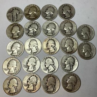 Liberty Quarters Collection Dated 1934-1945 #1