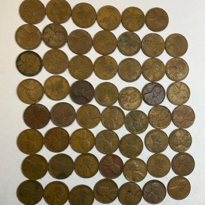 Lincoln Wheat Pennies Lot Dated 1946-1946D 