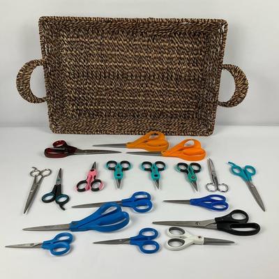 Woven Tray and Scissors Collection