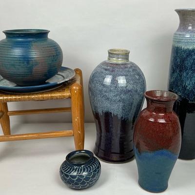 Collection of Handcrafted Pottery Vases
