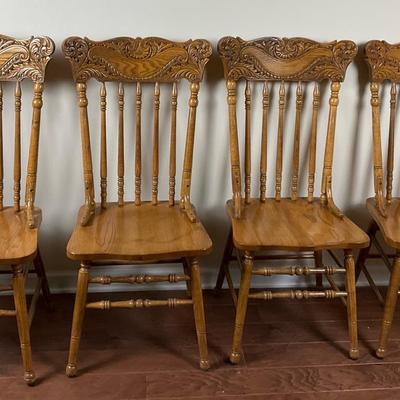 Oak Side Chairs Set Of 4 