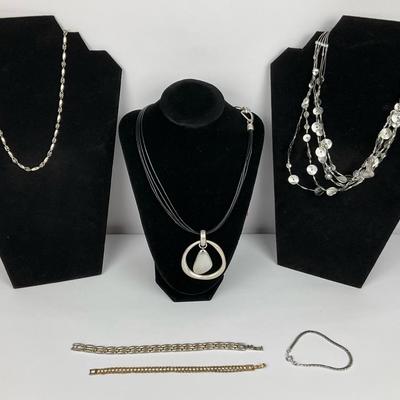 Silver tone and fashion jewelry assortment 