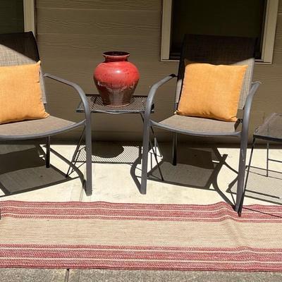 Outdoor Patio Seating Set With Rug