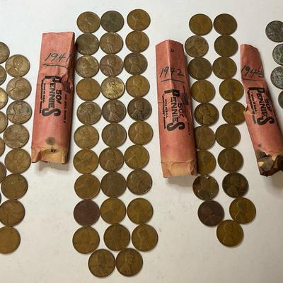 Lincoln Wheat Pennies Collection 1940-1943 #1