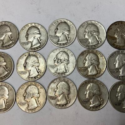 Liberty Quarters Dated 1951-1959 #2