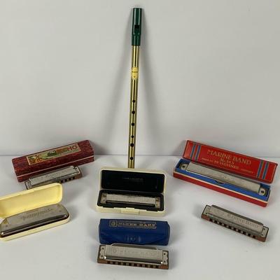 Lot Of 6 Hohner Harmonicas