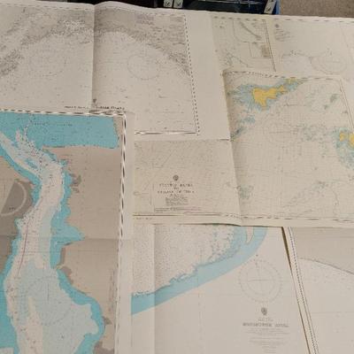 VINTAGE MARITIME/NAUTICAL CHARTS #3