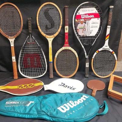 TENNIS RACKETS AND PROTECTIVE CASES