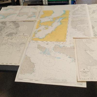 VINTAGE MARITIME/NAUTICAL CHARTS #1