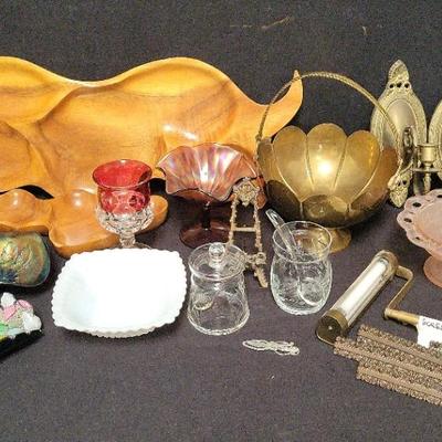 VINTAGE HOME DECOR - WEDGWOOD, CARNIVAL GLASS, DEPRESSION GLASS, AND MORE