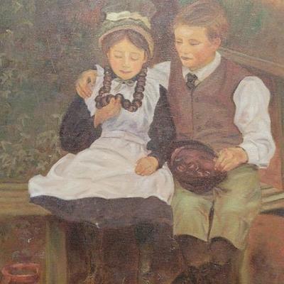 SIGNED PAINTING BY ALMA BURKE