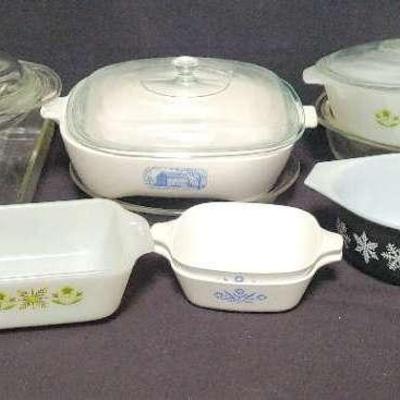 CLASSIC BAKEWARE BY PYREX, CORNING WARE, AND ANCHOR HOCKING FIRE-KING