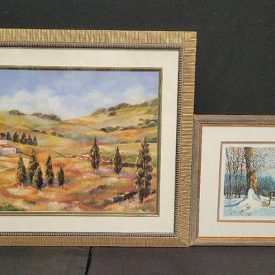 SIGNED SERIGRAPH BY MICHAEL SCHOFIELD AND PRINT BY ARTIST JOHN MILAN