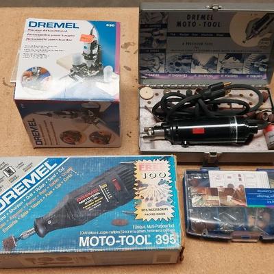LOT OF DREMEL TOOLS