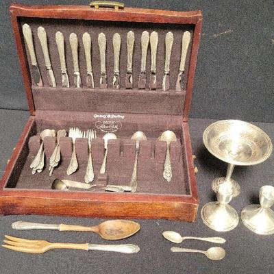 LOVELY CENTURY STERLING SET AND ASSORTED STERLING SILVER PIECES 
