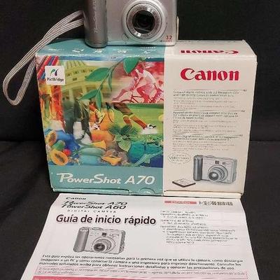 CANON POWER SHOT A70 DIGITAL CAMERA 