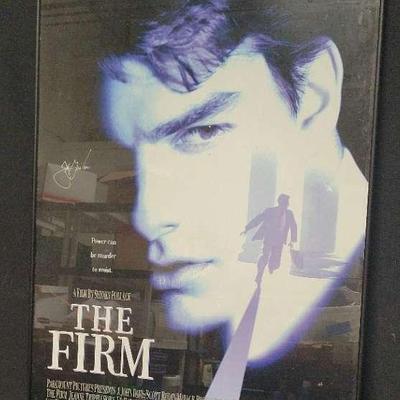 AUTOGRAPHED JOHN GRISHAM "THE FIRM" MOVIE POSTER 
