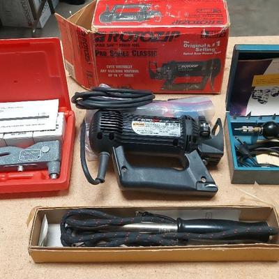 LOT OF ROTOZIP SPIRAL SAW POWER TOOL AND OTHER TOOLS