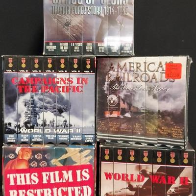 VHS WWII AND RAILROAD DOCUMENTARY SERIES