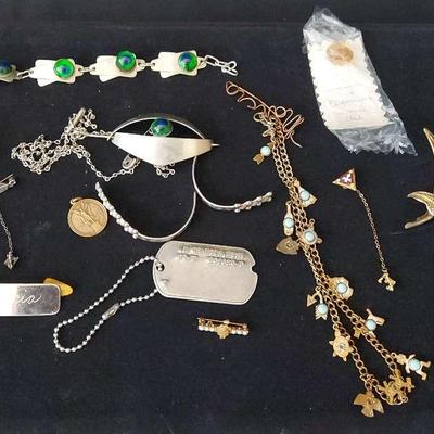 UNIQUE JEWELRY LOT WITH SMALL AMOUNT OF 14K AND MORE