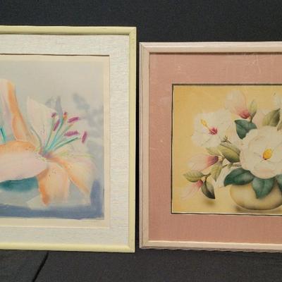 SIGNED WATERCOLOR PAINTING BY SHIRRELL GRAVES AND SIGNED LIMITED EDITION PRINT 