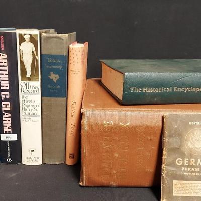 HISTORICAL HARDBACK BOOKS INCLUDING WWII AND BOOK INDEX FROM THE 1930s