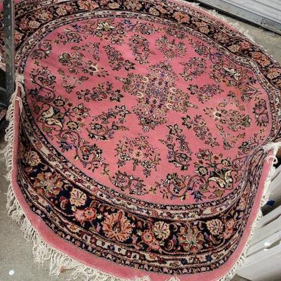 PRETTY PINK ROUND RUG