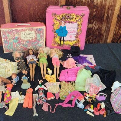 VINTAGE BARBIE, MATTEL SUNSHINE FAMILY-DOLLS, CLOTHES, AND MORE 